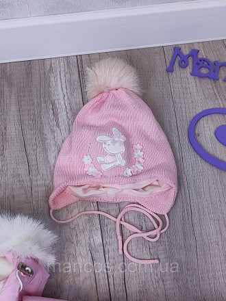 Комплект б/у для девочки состоит из розового комбинезона с капюшоном и розовой ш. . фото 3