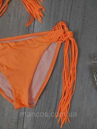 Женский раздельный купальник Toccata оранжевый, бикини на завязках.
Чашка украше. . фото 4