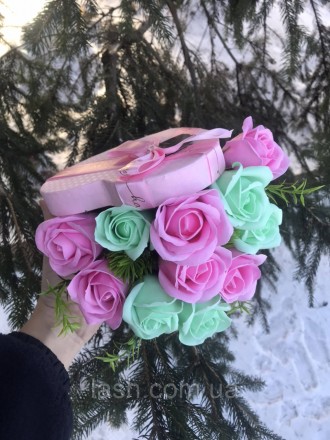 Букет з мильними трояндами. Букет на День Народження. Подарунок для коханої.
 У . . фото 6
