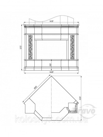 Каминная облицовка БРАВО Милано предназначена для того, чтоб придать вашей топке. . фото 5