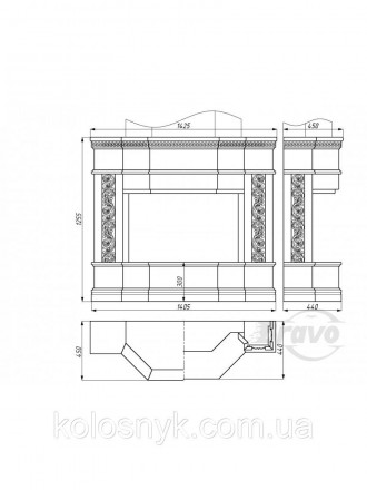 Каминная облицовка БРАВО Милано предназначена для того, чтоб придать вашей топке. . фото 4