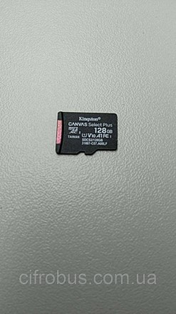 Картка пам'яті MicroSD 128Gb Kingston Select (Black) SDCS/128GB
Особливості:
Шви. . фото 3