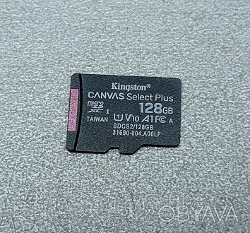 Картка пам'яті MicroSD 128Gb Kingston Select (Black) SDCS/128GB
Особливості:
Шви. . фото 1