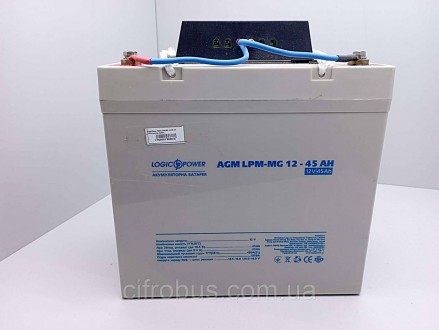 Мультигелевый аккумулятор глубокого разряда LogicPower AGM LPM-MG 12-45 AH — кач. . фото 2