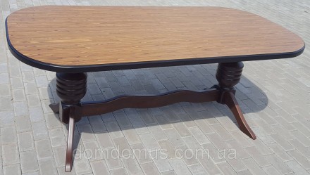 Раскладной обеденный стол "Гранд" – овальной формы. Стол на фигурных ножках для . . фото 3