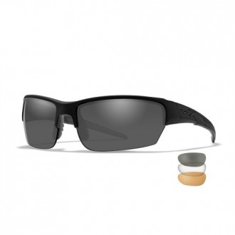 Армейские очки Wiley X WX SAINT Matte Black/ Grey + Clear + Light Rust - CHSAI06. . фото 4