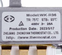 
	Термостат для бойлера Drazice 6405608 Cotherm WK-R36 3-25A 400V, 2 капіляри. . фото 3