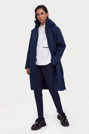 Длинная стеганая куртка oversize от финского бренда Finn Flare. В боковых швах п. . фото 3