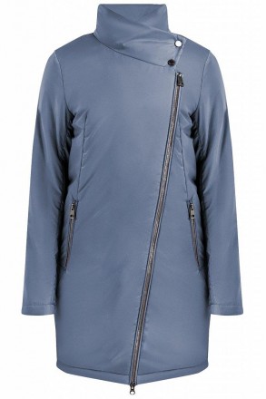 Удлиненная куртка женская демисезонная от финского бренда Finn Flare. Из гладког. . фото 7