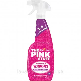 Описание
Cпрей для мытья окон Pink Stuff - средство для мытья окон и зеркал, для. . фото 2