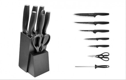 
Набор кухонных ножей с керамическим покрытием 7 предметов
Набор кухонных ножей . . фото 3