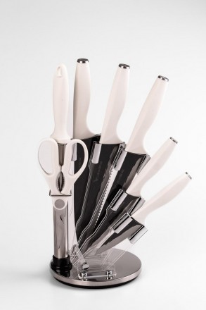 
Набор кухонных ножей на подставке 7 предметов
Набор кухонных ножей из нержавеющ. . фото 5