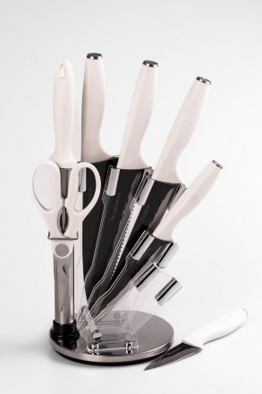 
Набор кухонных ножей на подставке 7 предметов
Набор кухонных ножей из нержавеющ. . фото 6