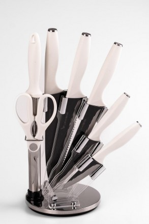 
Набор кухонных ножей на подставке 7 предметов
Набор кухонных ножей из нержавеющ. . фото 7