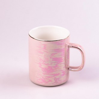 
Чашка керамическая 420 мл в зеркальной глазури Розовый
Стильная лаконичная чашк. . фото 2