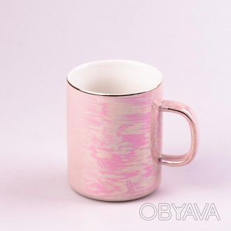 
Чашка керамическая 420 мл в зеркальной глазури Розовый
Стильная лаконичная чашк. . фото 1