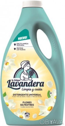 Гель для стирки Lavandera FLORES SILVESTRES Detergente Universal с запахом Полев. . фото 1
