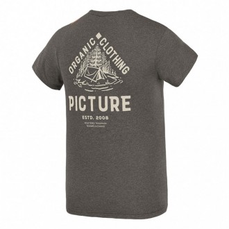 Picture Organic Carson – мужская футболка из меланжевой ткани. Простая модель ук. . фото 3