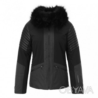 Tenson Cortina W – стильная женская куртка с кожаными вставками на рукавах и иск. . фото 1