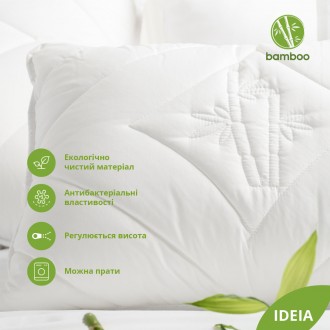 Супермягкая подушка с бамбуковым волокном. Настоящий комфорт для здорового сна. . . фото 3