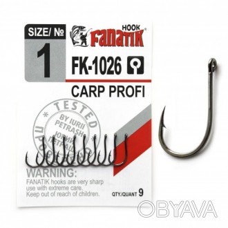 Гачок Fanatik Carp Profi FK-1026
	Назва цього гачка говорить саме за себе. Він п. . фото 1