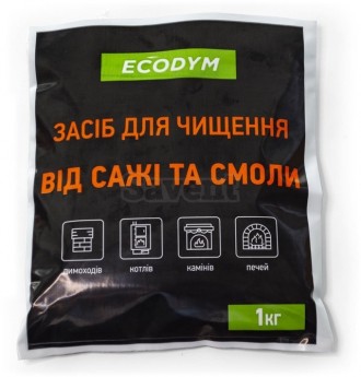  Засіб Ecodym для чищення димоходу 1 кг застосовується як добавка до твердого па. . фото 2