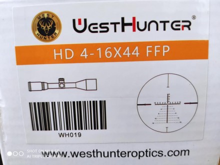 Новий оптичний приціл Westhunter HD 4-16X44 FFP - високоякісний приціл для полюв. . фото 4
