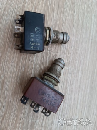 Кнопочные переключатели КП-3 с врубными контактами предназначены для коммутации . . фото 1