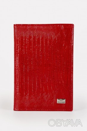 Кожаная обложка для паспорта Desisan 131 красная
