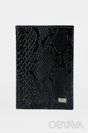 Кожаная обложка для паспорта Desisan 501 черная