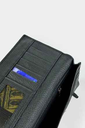 Кожаный мужской кошелек от бренда H.T Leather. Выполнен из натуральной кожи высо. . фото 7