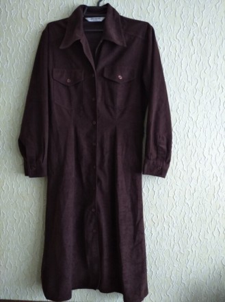 Вінтажне коричневе плаття під замш, Berkertex, р.8.
ПОГ 45 см.
Довжина рукава . . фото 2