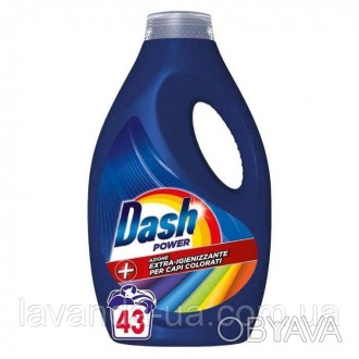 Жидкий стиральный порошок Dash Power, 43 стирки, дополнительное дезинфицирующее . . фото 1