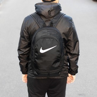 Спортивный рюкзак мужской черный тканевой nike trak молодежный городской портфел. . фото 9