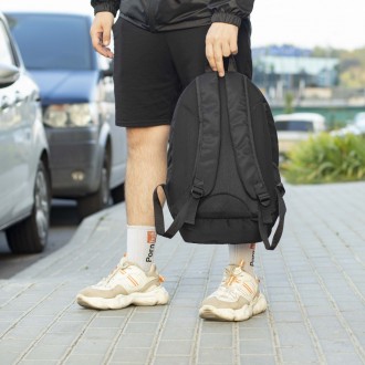 Спортивный рюкзак мужской черный тканевой nike trak молодежный городской портфел. . фото 6