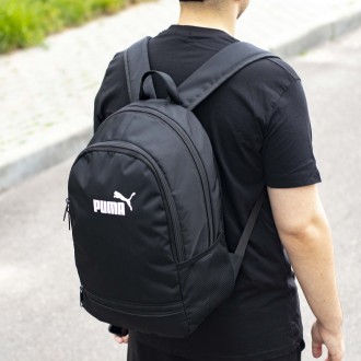 Спортивный рюкзак мужской черный тканевой PM trak молодежный городской портфель . . фото 9