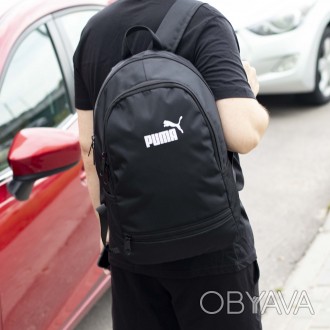 Спортивный рюкзак мужской черный тканевой PM trak молодежный городской портфель . . фото 1