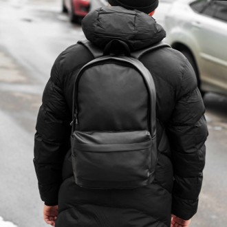Городской рюкзак из эко кожи черный Vector на 18 литров Унисекс 
Характеристики:. . фото 3