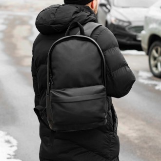Городской рюкзак из эко кожи черный Vector на 18 литров Унисекс 
Характеристики:. . фото 8