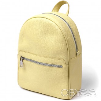Женский рюкзак из натуральной кожи Shvigel 16307 Лимонный