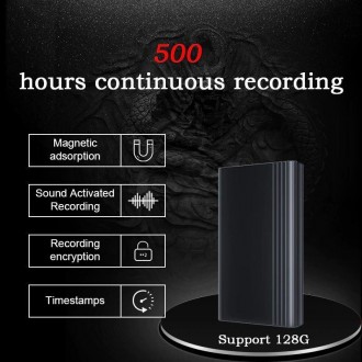 Цифровой диктофон с большим временем работы до 500 часов + карта памяти 16 Гб Ци. . фото 6