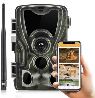 4G фотоловушка для охоты и охраны с передачей живого видео в приложение на смарт. . фото 3