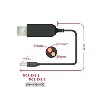 USB преобразователь напряжения с 5 до 12 вольт для питания видеокамер или wifi р. . фото 5