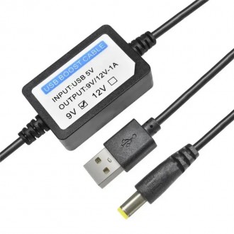 Мощный USB преобразователь напряжения с 5 до 9 вольт для работы wifi роутеров, р. . фото 2