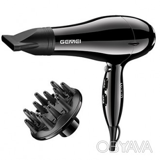Фен для волос Gemei GM-103 2200W
Характеристики:
Мощность: 2200 Вт;
Кол-во скоро. . фото 1