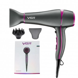 Фен для волос с диффузором VGR V-402
Фен ионный для волос с диффузором VGR V- 40. . фото 3