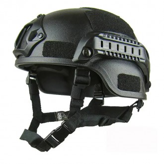 Тактическая каска шлем ABS пластик 
Пластиковый НАТОвский шлем черный. Высокая п. . фото 2