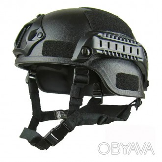 Тактическая каска шлем (ABS пластик) для прибора ночного видения Черный