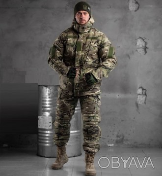 Зимний тактический мужской костюм Solomon (куртка и штаны) Мультикам S