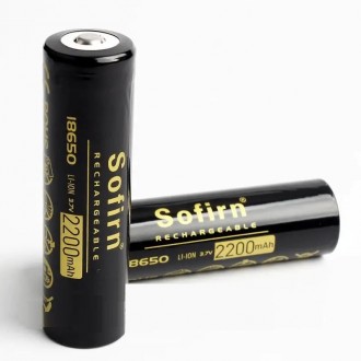 Акумулятор Sofirn 2200 mAh Li-Ion 18650
Ціна за 1 штуку
Характеристики:
	Літій-і. . фото 3